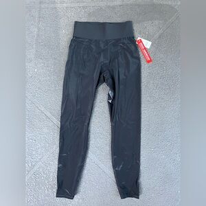 Good American midnight shine Faux Leather Leggings